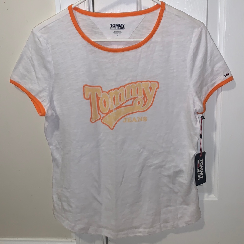 *NWT* Tommy Hilfiger graphic ringer tee